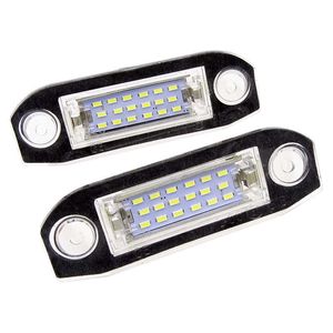 2 ADET Araba 12 V LED Numarası Plaka Işıkları Beyaz Lamba Volvo S40 S60 S80 V50 V50 V60 V70 C70 XC60 XC70 XC90 Yedek Parça