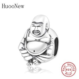 Huoonew Fit Orijinal Pandora Charms Bilezikler 925 Ayar Gümüş Zanaat Buda Portre Boncuk Moda Takı Yapımı Berloque Q0531