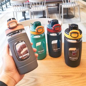 Spor Su Şişesi 550ml BPA Ücretsiz Sızdırmaz Tritan Açık Havada Kamp Bisiklet Spor Salonu için Hafif Şişeler