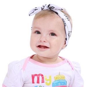 Toptan Bebek Büküm Bantlar Yumuşak Düğüm Yay Saç Bantları Türban Erkek Kız Yumuşak Headwrap Bandanas Bunny Kulak Çiçek Şapkalar 341 U2