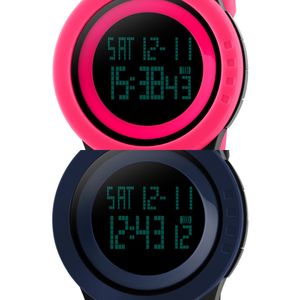 Skmei цифровые спортивные часы мужчины хронограф эль светлые мужские наручные часы дата 12/24 часа будильник человек relogio masculino 1142 x0524