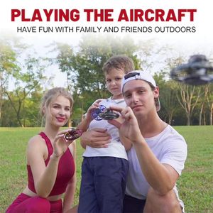 Оригинал Flynova Mini Flying Toy Gyro Rotator Drone UFO Светодиодный палец Fly Spinner Rotary Рождественский подарок