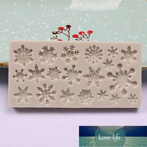 1PCS Snowflake Shape Cake Mold Silicone Snow Fondant Sugar Tool Christmas Winter