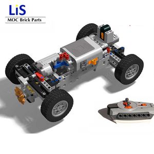 NEW High-tech 4WD Off-road Front Suspension System MOC Building Blocks Bricks Parts Kits RC Model Cars for kids Boys DIY Toys Q0624
