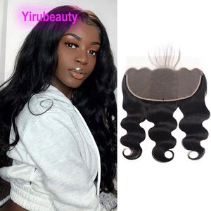13X6 Lace Frontal Straight Malaysian Virgin Human Hair 13 By 6 Lace Frontals Natural Color 14-24inch Body Wave