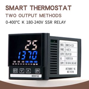 Термостат Цифровой контроллер температуры PID с 2 выходом K термопару зонд высокого качества SSR-40DA термическая раковина 210719