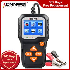 KONNWEI KW650 Araba Motosiklet Pil Test Cihazı 12 V 6 V Pil Sistemi Analiz Cihazı 2000cca Şarj Cranking Test Araçları Araba için