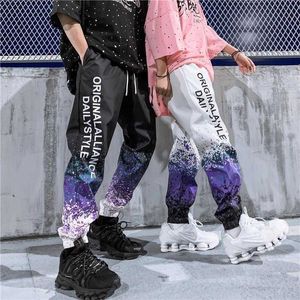 Renkli Moda Erkek Harem Pantolon Hip Hop Rahat Spor Dans Sweatpants Joggers Harajuku Çin Tarzı 3D Erkek Pantolon Pantolon X0723