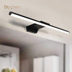 Modern LED Duvar Işık Ev Banyo Lambaları için Vanity Işıkları Siyah Beyaz Dim Duvar Çözme Lamba Kapalı Duvar Aydınlatma Armatürü 210724