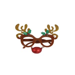 Noel dekoratif güneş gözlüğü yetişkin çocuk yılbaşı hediyeleri tatil malzemeleri parti yaratıcı gözlük çerçeve