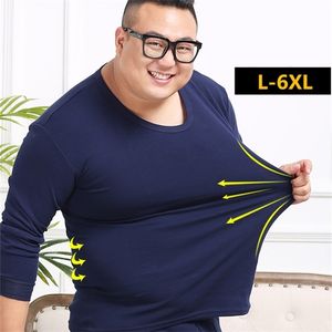 Winter Men Thick Fleece Long Johns Warm Thermal Underwear Plus Size 150KG Big Size Loose Elasticity Women Solid Tops And Pants 211211