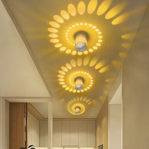 Мини маленькие настенные лампы AC85-265V Алюминиевая светодиодная стена световая спальня барная комната бар KTV проход коридор