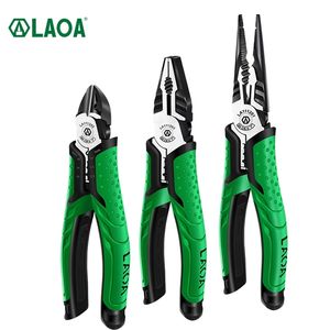 LAOA Multifunction Pliers Set Industrial Grade Wire Cutters/Long Nose/Diagonal Nose Pliers CR-V High hardness and durability 211110