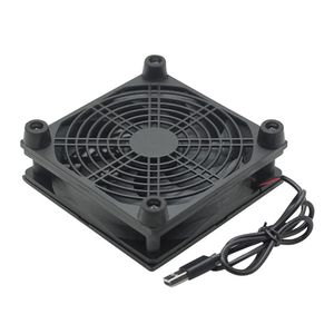 5V USB Router Fan TV Box Cooler 120mm PC DIY Screws Protective Net Silent Desktop Cooling