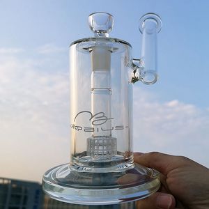 Clear Mobius Hookahs Sidecar Glass Bongs Matrix Estéreo Cilindro Cilindro Percolador Tubos de Água 18mm Joint Grosso Oil Dab Rigs
