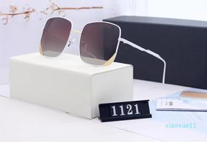 Luxus – 1121 Designer-Sonnenbrille für Herren, modische Wrap-Sonnenbrille, Pilotenrahmen, beschichtet, Spiegelglas, Karbonfaser-Beine, Sommerstil