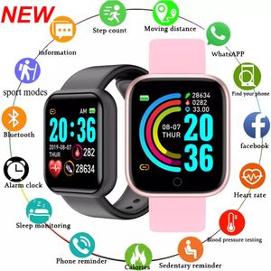 D20 PRO Smart Watch Y68 Bluetooth Fitness Tracker Sport Beart Rate Monitor Monitor Agorive Smart Bracte для Android iOS