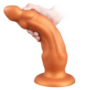 NXY Dildos Огромные секс-игрушки для женщин / Мужской ремень на мастурбаторах Вагинальная анальная вилка длинная папка 1209
