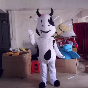 Хэллоуин милые коровы талисман костюм высокого качества мультфильм молоко корова тема персонаж рождественские карнавал взрослых день рождения вечеринка причудливый наряд