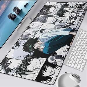 Смертная записка Gaming Mouse Pad Carpet Компьютер для мыши Mouse Pad Mouse Pad XXL Большой Mousepad Настольная клавиатура Mice Mat Manga Подарок Манга