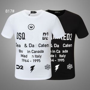 DSQ Desen T-shirt D2 Phantom Kaplumbağa 2022SS Yeni Erkek Tasarımcı T Gömlek Paris Moda Tişörtleri Yaz Erkek En Kaliteli% 100% Pamuk TO6879