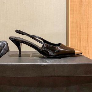 Son moda tasarımcısı yüksek topuklu ayakkabı kare tasarım sandalet rahat deri üretimi yüksek kaliteli zarif hediye kutusu elbise