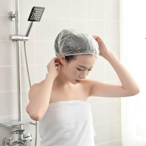 Kadınlar için Kalın Temizle Su Geçirmez Tek Kullanımlık Duş Kapaklar Çocuklar Kızlar Seyahat Spa Hotel CCA6833