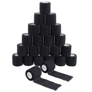 Black Tattoo Grip Bandage Cover Wraps Tapes Nonwoven Breathable Self Adhesive Finger Wrist Protection Tattoo Accessories