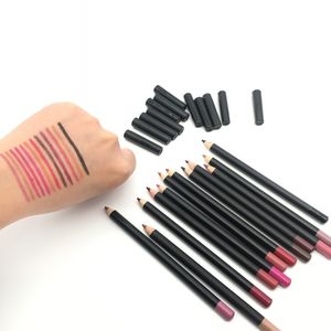 Mais novo 12 cores maquiagem lápis lápis personalizado etiqueta privada crueldade livre de longa duração à prova d'água labial