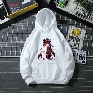 Sıcak Oyun Genshin Impact Hu Tao Baskı Kawaii Grafik Hoodies Erkek / Kızlar Hoodies kadın erkek Kazak Gotik Gençler Giyim Y0901