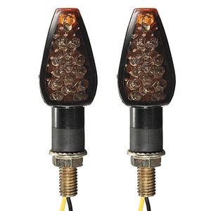 Universal 2x motocicleta 10led light indicador de sinal 12V