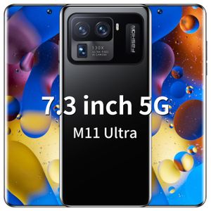 M11ultra 2022 Новейший популярный мобильный телефон 16 + 512 ГБ Телефон MTK6889 Andriod 11.0 10 Core 6800 мАч Большая батарея 48 + 64MP Смартфоны 4G 5G LTE