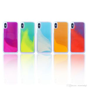2021 Moda Quicksand Şeffaf Silikon TPU Telefon Kılıfları Işıltılı Darbeye Iphone 6 7 8 x XR XS 11 Pro Max