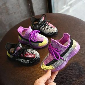 2022 Spring Baby Shoes Knitted Breathable Toddler Boy Girl Soft Comfortable Infant Sneaker Brand Child