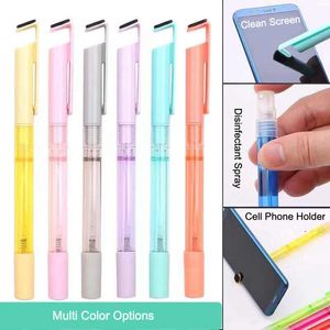 Şeker Renk Parfüm Şişeleri Dezenfektan Püskürtücü Çok Fonksiyonlu Meme Doldurulabilir Mini Şişe Yazma Kalem Cep Telefonu Tutucu