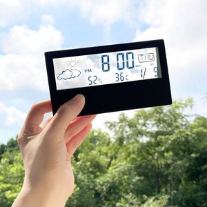 Desktop Digital Alarm Clock для детских прикроватных приставок студентка прозрачная влажность температуры часов