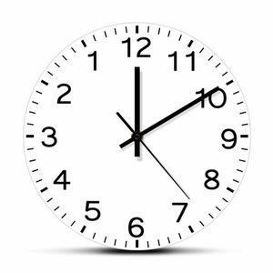 Настенные часы Современный дизайн Беги Заднее Тихие часы разведка Часы против часовой стрелки Обратный антитехнический декор Часы Часы Часы