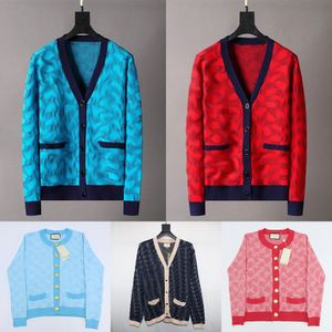 Autumn Winter Women Geometric Pattern Sweater Woman Coat Girl Warm Sweaters Casual Loose Top mens Cardigan Clothes Outdoor designer