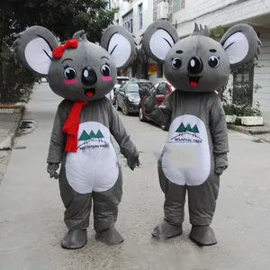 Maskot kostümleri koala ayı maskot kostümü tüylü takım elbise parti oyun kıyafetleri kıyafetler reklam karnavalı cadılar bayramı Noel Paskalya yetişkinleri