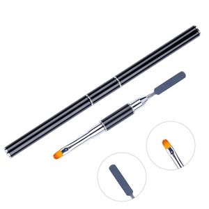 Çift uçlu kafa tırnak sanat boyama fırçası akrilik UV jel uzatma bina çizim tasarım kalem ile kaldırma spatula sopa tüm manikürler için NAB015