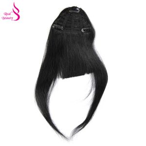 Real Beauty прямой человеческий клип Remy китайские волосы наращивание волос челки 20 грамм черный 100% естественная бахрома