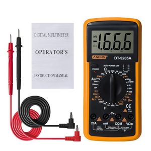 DT9205A Digital Multimeter, AC/DC Voltage and Current Tester, Diode and Resistance Test, Electric Tester