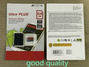 Yüksek Kalite Yeni Ultra A1 16 GB / 32 GB / 64 GB / 128 GB / 256 GB Akıllı Telefon Gerçek Kapasite Mikro Bellek SD Kart 100 MB / S UHS-I C10 Adaptörü ile TF Kart