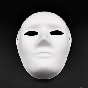 20 Pack Diy Full Face Masks Paper Mach Art Белая ремесломальная маска Окрашенные пустые костюм маски для Mardi Gras, Masquerade, Cosplay, танцевальная вечеринка,