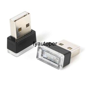 Mini USB LED Işık Dekor Lambası Parlak Araba İç Atmosfer Lambası Bilgisayar Işık Evrensel Oto Aksesuarları