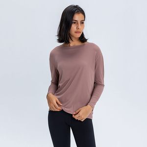 Giyim Kadın Tees Tees T-Shirt Bayan Yoga Spor Spor Koşu Dans Eğitimi Bluz Yumuşak Nefes Hızlı Kuruyan Uzun Kollu Kızlar Joggers