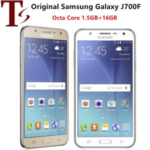 Оригинальный разблокированный Samsung Galaxy J7 SM-J700F Dual Sim Mobile Phone 1,5 ГБ ОЗУ 16 ГБ ROM OCTA CORE 4G LTE Смартфон