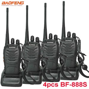 4 шт. / Набор Новый оригинальный Baofeng BF888S Walkie Talkie BF-888S 5W 16CH UHF 400-470MHZ BF 888S Walkie-Talkie двусторонняя радио