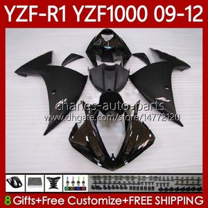 Yamaha YZF-R1 YZF R1 1000 CC YZF1000 YZFR1 09 10 11 12 Karoser 92NO.51 YZF R 1 1000CC 2009 2010 2011 2012 YZF-1000 2009-2012 Moto Parlak Siyah Vücut Kiti