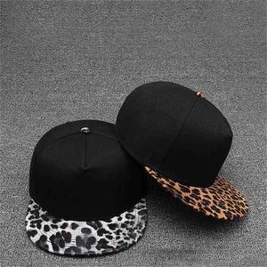 [Tohuiyan] Leopar Kap Kadın Beyzbol Şapka Sonbahar Düz Ağız Hip Hop Kapaklar Moda Gorras Spor Caps Streetwear Erkekler Şapka 210726